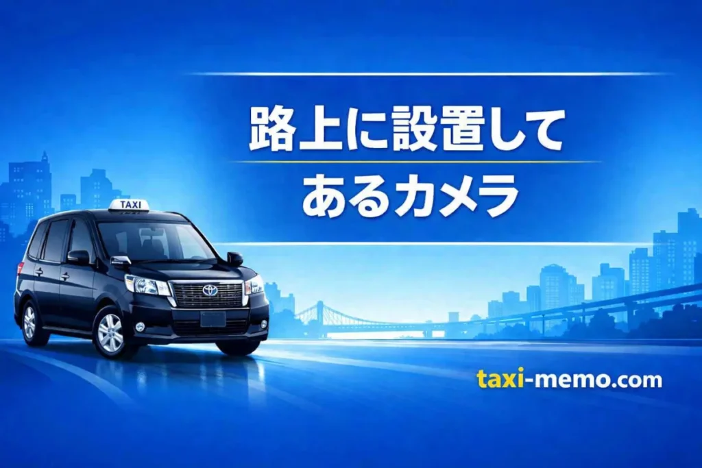 路上に設置してあるカメラ
