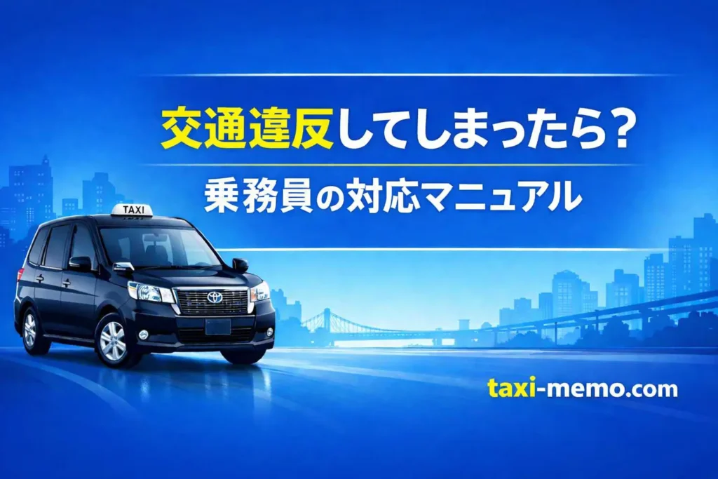 交通違反してしまったら